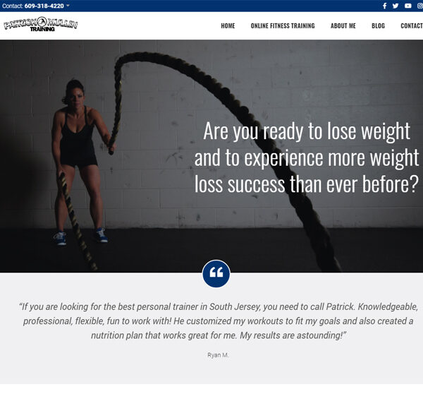 personal trainer website